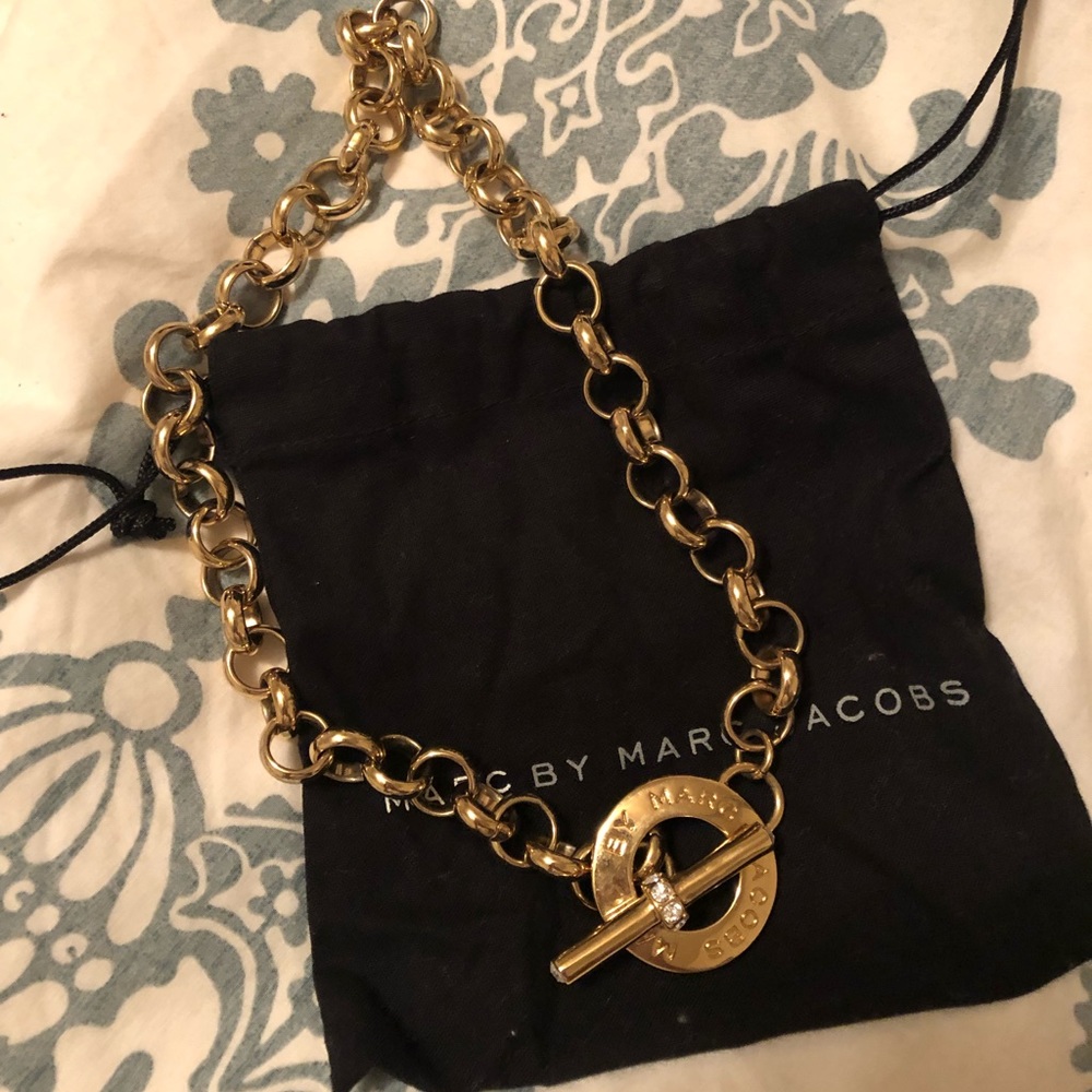 Marc Jacobs gold toggle chain necklace